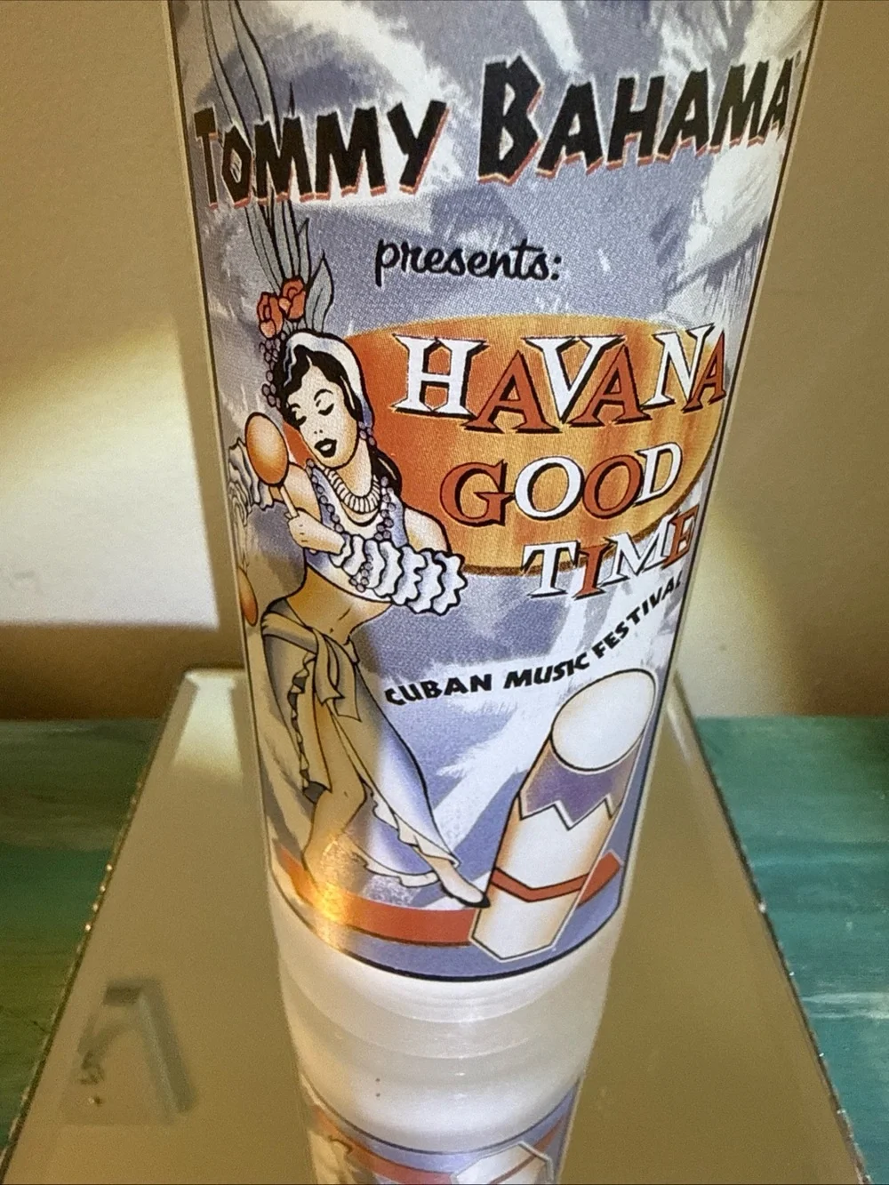 Tommy Bahama Tropical/ tiki 7” cocktail glasses